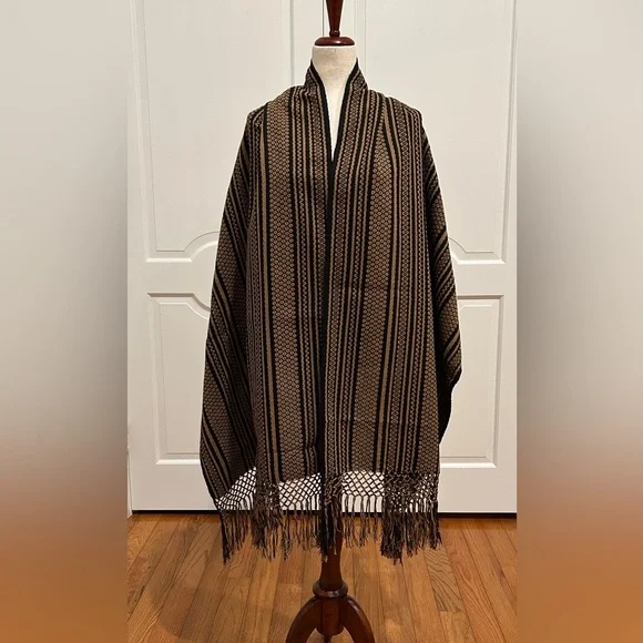 Traditional Mexican rebozo from Oaxaca Mex. Mexican shawl! - Picture 5 of 9